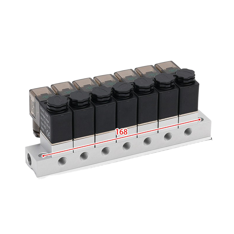 FKM แหวนซีล 1-Inlet-6-Outlet 2V025-06-6F โซลินอยด์วาล์ว Manifold และ 2V025-06-7F 1-Inlet-7-Outlet