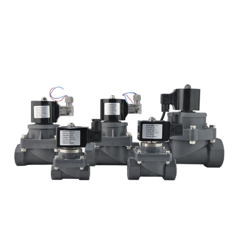 EPDM ซีลวัสดุไดอะแฟรมนักบินโซลินอยด์วาล์ว FF1U25B25 ที่มีตัว UPVC 25 มม. ขนาดปาก 1 '' ขนาดพอร์ต