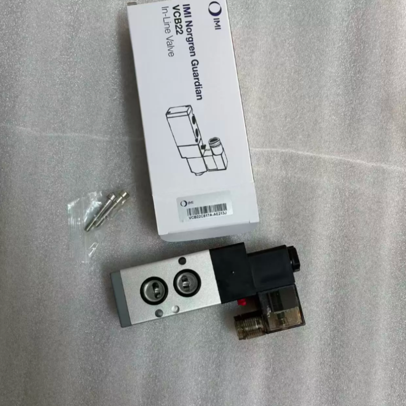 5/2 พิโลต วาล์วทิศทาง VCB22B417A-AB219J Norgren G1/4 24VDC, ส่วนสํารองสําหรับสายการประกอบ