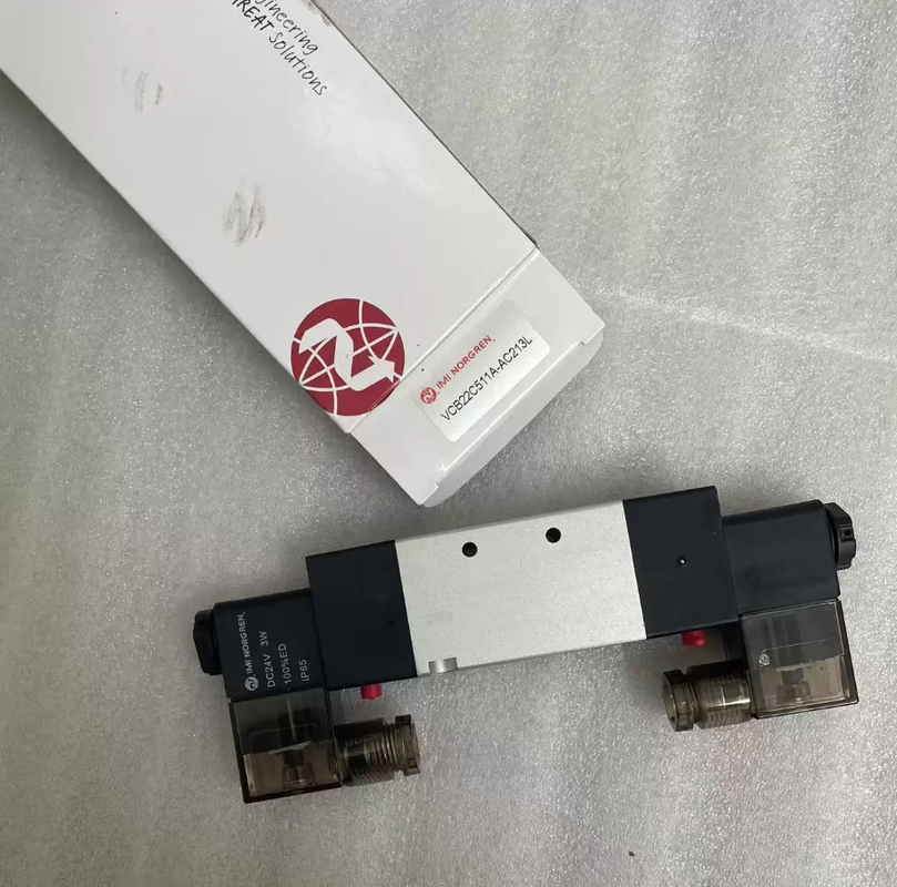 วาล์วโซลินอยด์ควบคุมทิศทางนิวเมติกส์อัตราการไหลสูง G3/8 | IMI Norgren VCB22C511A-AC213L 24VDC