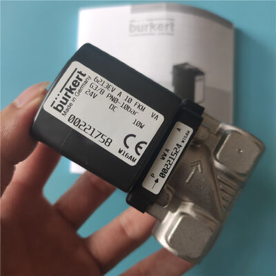 6213 ประเภท G3/8 2/2 ปิดโดยปกติ 00221758 00221759 00221761 Burkert สแตนเลส