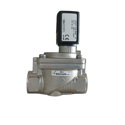 โซลินอยด์วาล์วทนอุณหภูมิสูง Burkert รุ่น 6281 00221989 00221990 00221991 เกลียวใน G1/2 ตัววาล์วสแตนเลส 2/2 NC ซีล FKM รูน้ำล้น 13.0 คอยล์ 8W DC24V AC24V AC220V