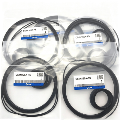 ชุดซ่อมซีลกระบอกลม SMC CS1/CS2-160A-PS ชิ้นส่วนซีลทนทาน เปลี่ยนซีลที่สึกหรอเพื่อให้กระบอกสูบรับน้ำหนักมากทำงานได้อย่างต่อเนื่องในการผลิต